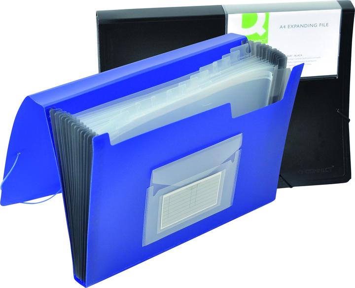 Immagine prodotto Q-Connect Borsa a ventaglio blu (A4, 1 x)