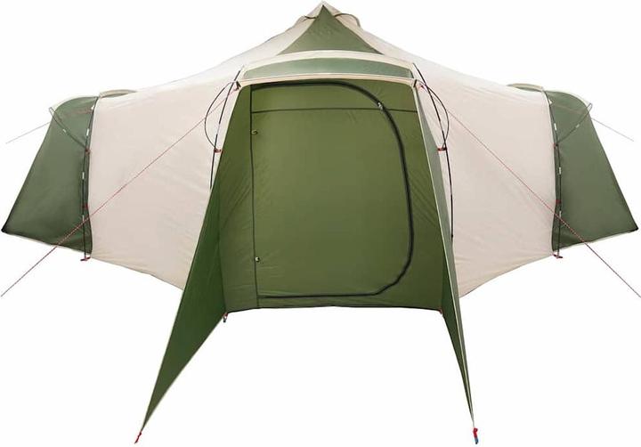 Produktbild VidaXL Familienzelt Tipi Grün 8-Personen wasserdicht (Kuppelzelt, 14.80 kg, 6 Personen)