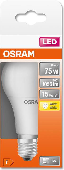 Image du produit Osram LED Monochrome (E27, 11 W, 1055 lm, 1 x, F)
