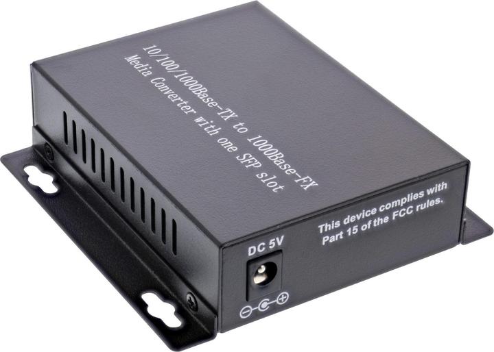 Actual product image InLine Network Media Converter 10/100/1000Mb/s TP to SFP FO