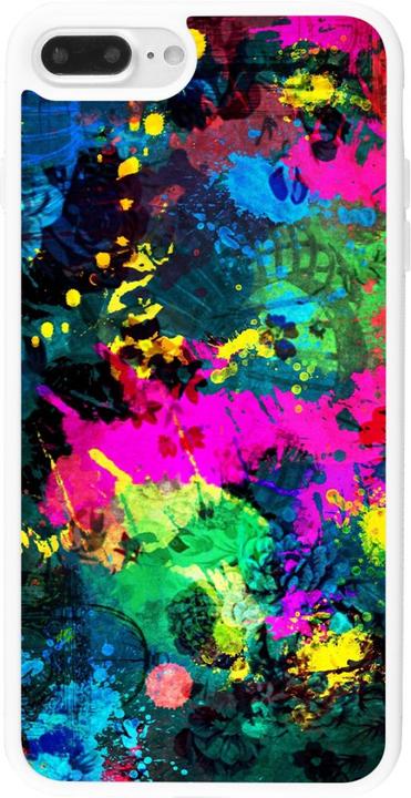 Produktbild PhoneLook Hülle Silikon weiss splash paint (Apple iPhone 7 Plus)