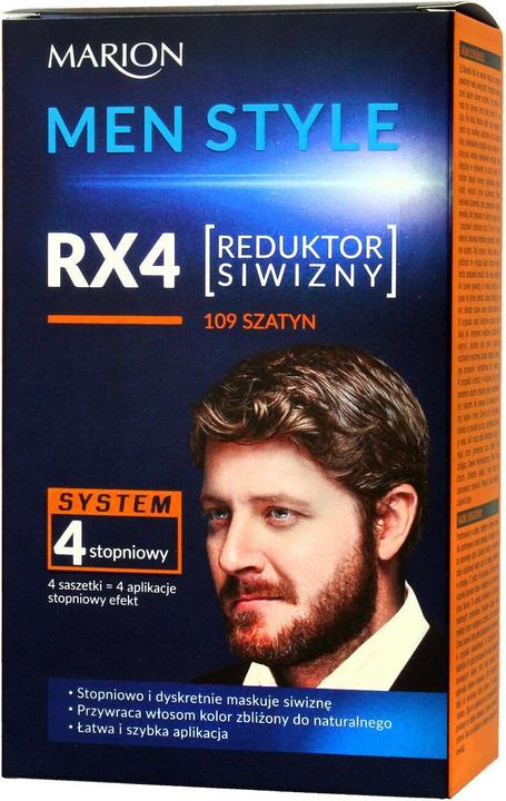 Produktbild Marion Men Style Rx4 4 Gradual Siwizny Reducer 109 Shatyn 4X15Ml (109 Braun)
