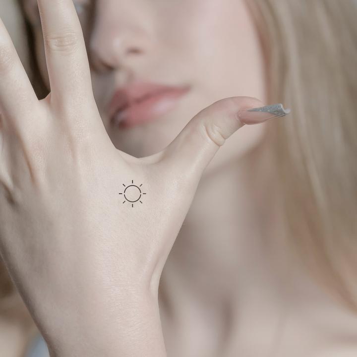 Immagine prodotto minink Tatuaggio temporaneo - Sole rotondo