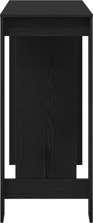 Actual product image VidaXL Bar table with shelf black oak 102.5x46x103.5 cm Manufactured wood