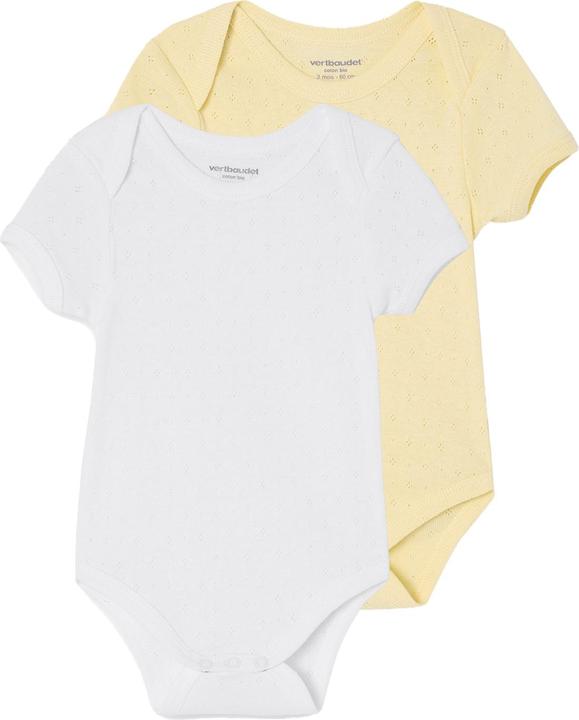 Immagine prodotto Vertbaudet Bio-Kollektion: 2er-Pack Baby Kurzarm-Bodys aus Jersey (86)