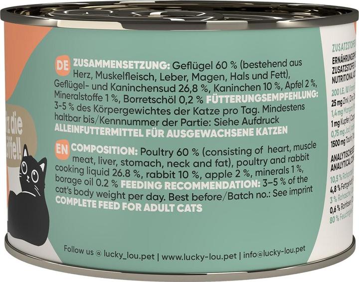 Actual product image Lucky Lou Cat wet food (Adult, 1 pcs., 251 g)