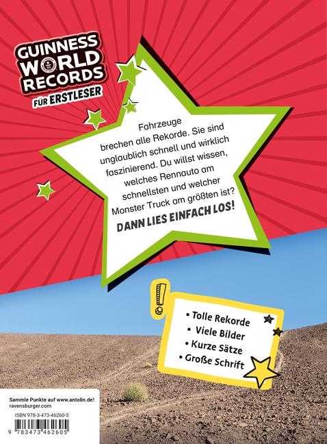 Image du produit Ravensburger Guinness World Records für Erstleser - Fahrzeuge (Allemand, 2023)