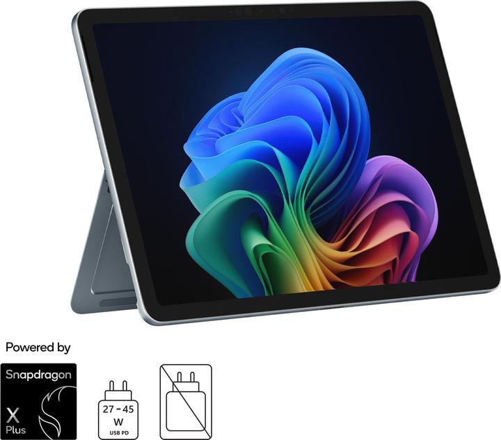 Microsoft Surface Pro – Copilot+ PC - 12" (Netzteil separat erhältlich) (12", Snapdragon X Plus X1P-42-100, 16 GB, 512 GB, Ohne Tastaturlayout)