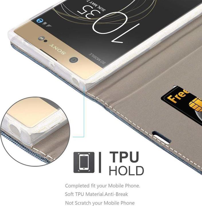 Produktbild Cadorabo Book Jeans Optik Cover (Sony Xperia XA1 Ultra)