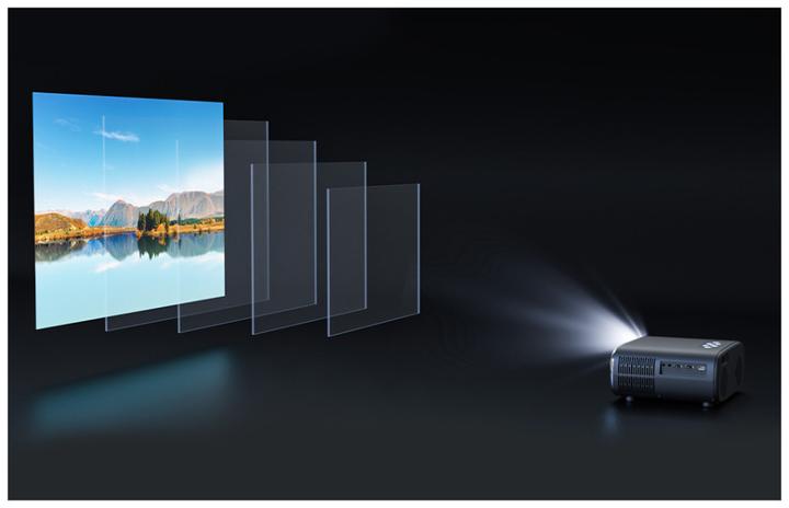 Image du produit BlitzWolf BW-V4 1080p LED beamer / projector, Wi-Fi + Bluetooth (black)