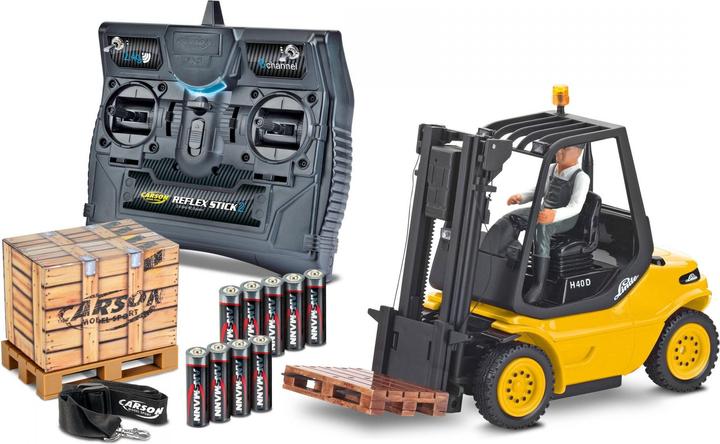 Produktbild Carson Modellsport 907673 1:14 Gabelstapl. Linde 2.4G 100%RTR gelb 1:14 Elektro (RTR Ready-to-Run)