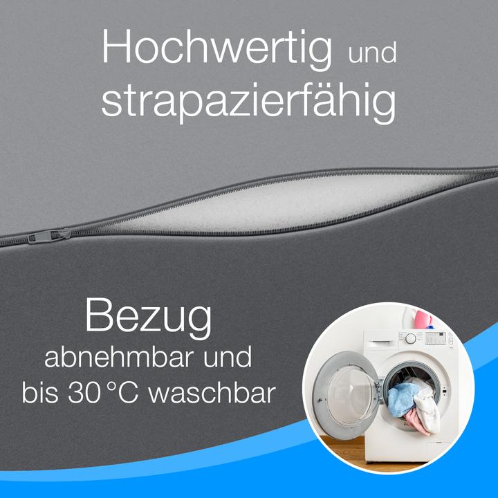 Actual product image Bestschlaf Klappmatratze, 3-teilige Faltmatratze, Reisebett, Gästematratze (140 x 195 cm, Foam core)