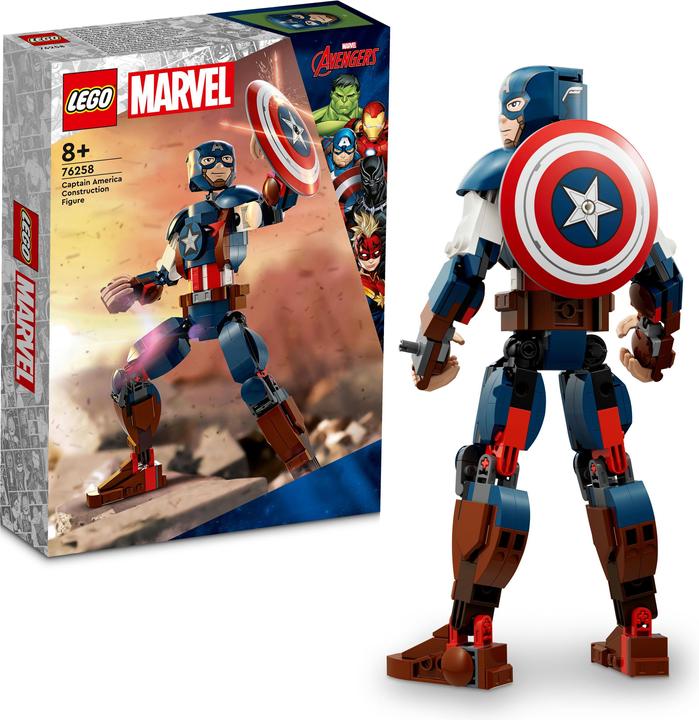 Produktbild LEGO Captain America Baufigur (76258, LEGO Marvel)