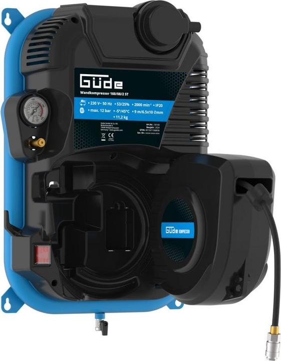 Produktbild Güde - Wandkompressor 160/08/2 ST (8 Bar, 90 l)