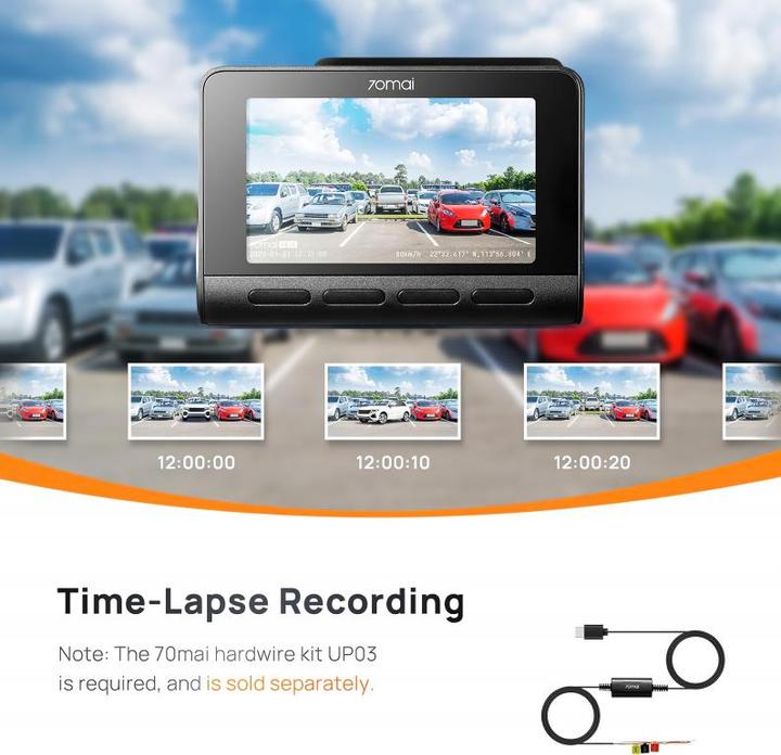 Produktbild 70mai A810 (Eingebautes Display, WLAN, Bluetooth, 4K)