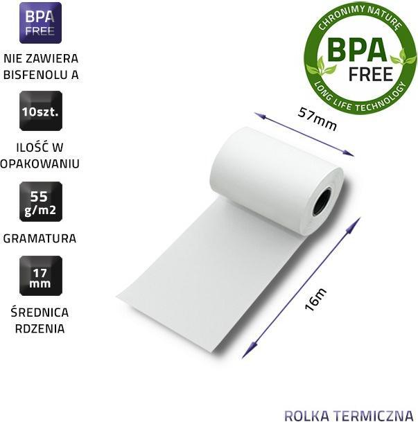 Immagine prodotto Qoltec carta per termocopie - 10 rul