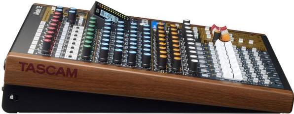 Actual product image Tascam Model 12 mixing console with headphones (Studio- and Livemixer)