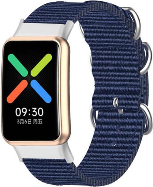 Actual product image Cover-Discount OPPO Watch Free - Nylon Replacement Bracelet Blue (Nylon)
