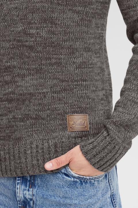Immagine prodotto Solid Phil Maglione In Maglia Grossa Pullover Maglieria Da Uomo Con Collo A Scialle In Cotone 100% (XL)