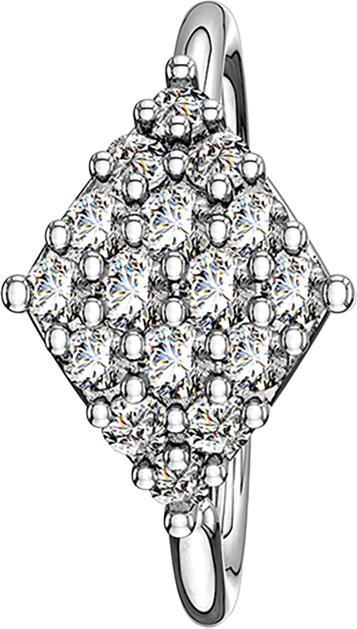 Immagine prodotto Star Piercing Anello Micro Piercing in argento a forma di diamante (Ottone)