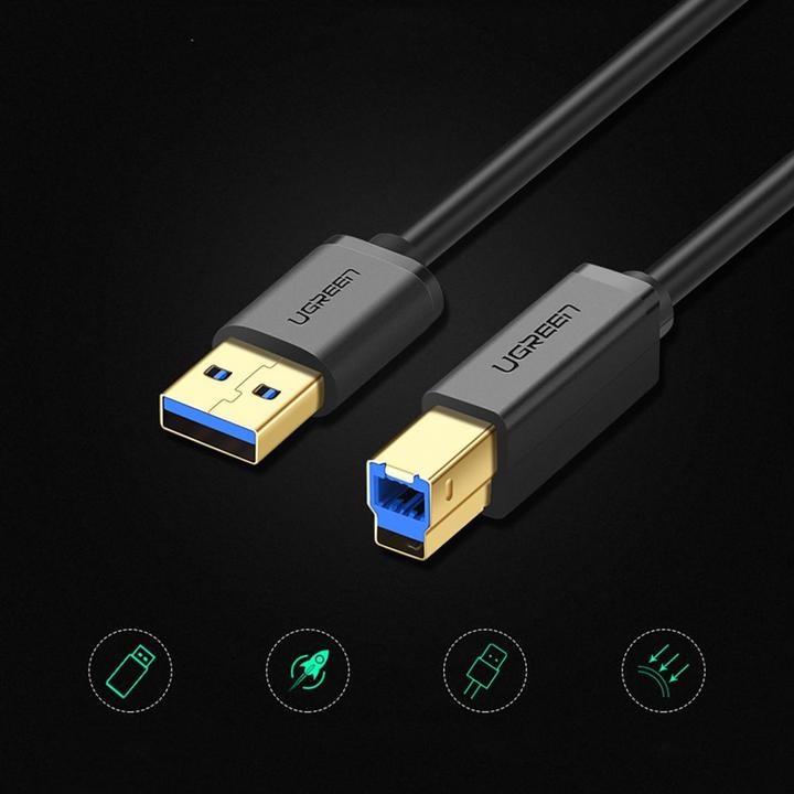 Immagine prodotto Ugreen Cavo stampante USB 3.0 A-B US210, 1 m (nero) (1 m, USB 3.0)
