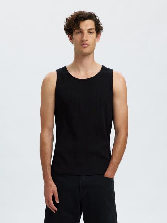 Image du produit Selected Homme Geripptes Baumwoll Tanktop (XL)
