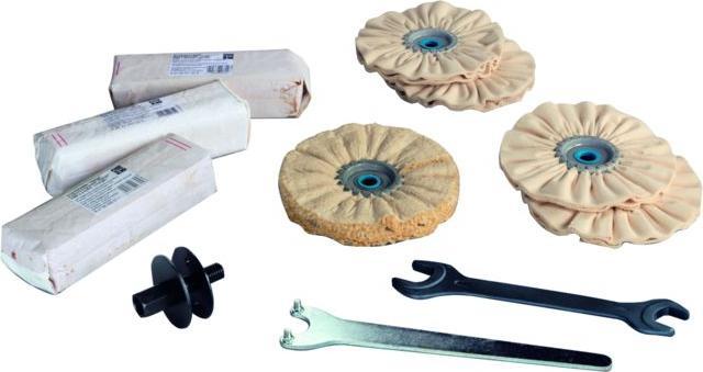 Image du produit Fein Set Start acier inoxydable WPO 14-25 E - Set polissage acier inoxydable (Polisseuse excentrique, 1200 W)