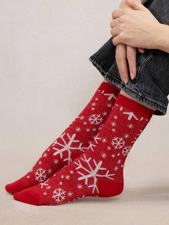 Actual product image Bleuforêt Snowflake socks (36 - 40)