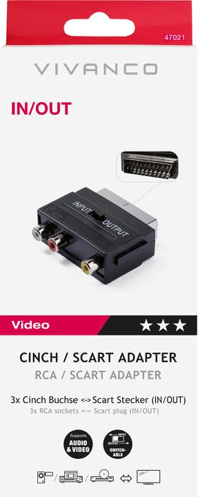 Image du produit Vivanco 3 RCA zu (Péritel)