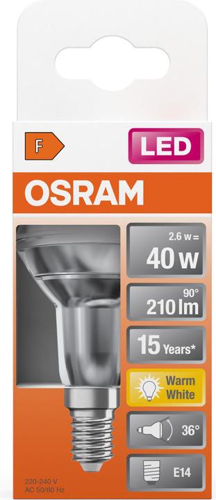 Image du produit Osram Star R50 (E14, 2.60 W, 210 lm, 1 x, F)
