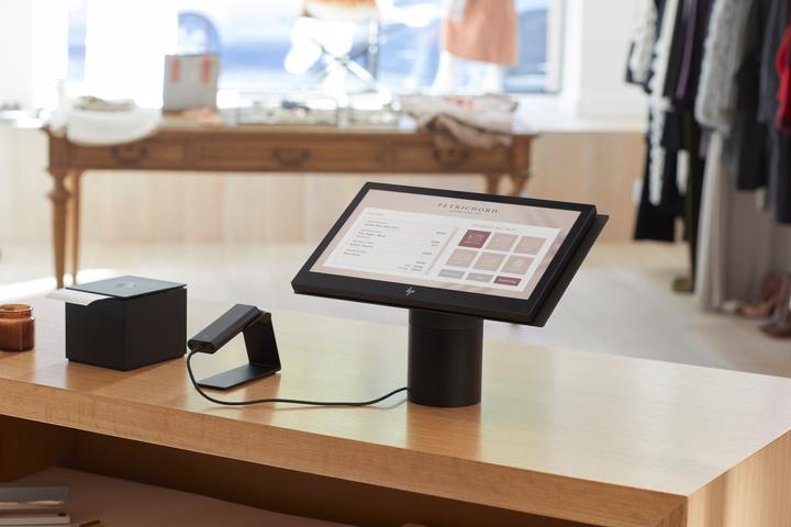 Actual product image HP Elitepos W (2D barcodes)
