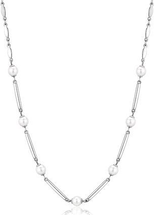 Brosway Elegant steel necklace with pearls Affinity BFF160