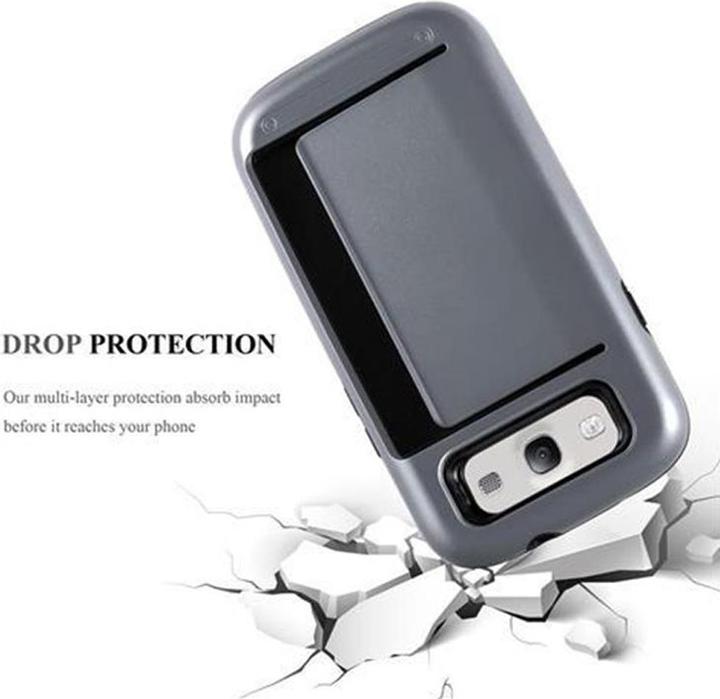 Actual product image Cadorabo Hybrid shield cover with card pocket (Samsung Galaxy S3 Neo, Samsung Galaxy S3)
