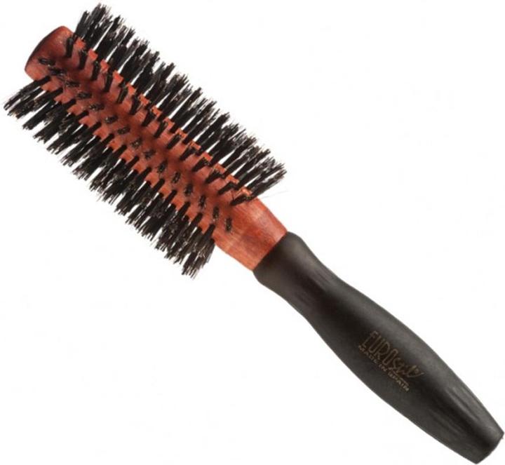 Caso EUROSTIL Unisex MEZCLA JABALI CEPILLO Rundbürste Mango CAUCHO 1UN Mischbürste Gummigriff Schwarz