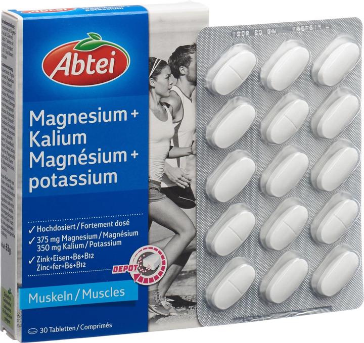 Produktbild Abtei Magnesium + Kalium (30 Stück, Tabletten, 85 g)