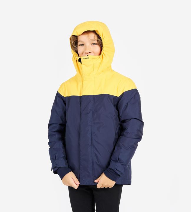 Produktbild Tribord Segeljacke Kinder warm wasserdicht 100 marineblau/gelb