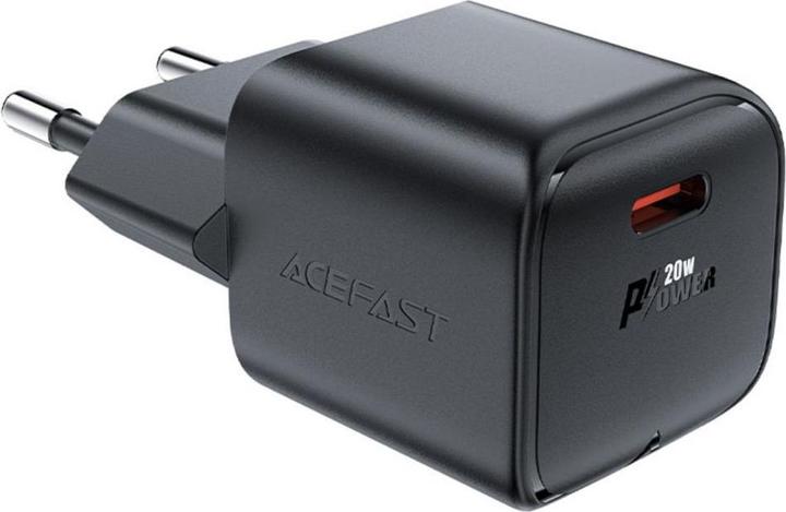 Acefast A73 Mini PD 20W GaN USB-C wall charger - black (20 W)