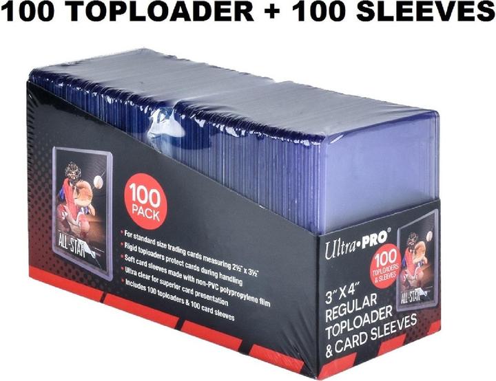 Ultra Pro Toploader Regular 35pt & Soft Penny Sleeves Bundle