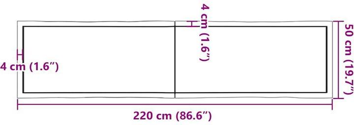 Image du produit VidaXL Aneta (220 x 4 x 50 cm)