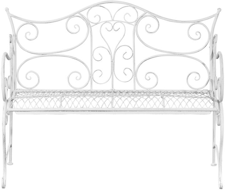 Image du produit CLP Banc de jardin Tara, blanc antique