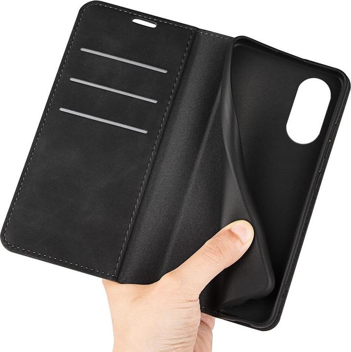 Produktbild Cover-Discount Sony Xperia 5 V - Stand Flip Case Hülle schwarz (Sony Xperia 5 V)