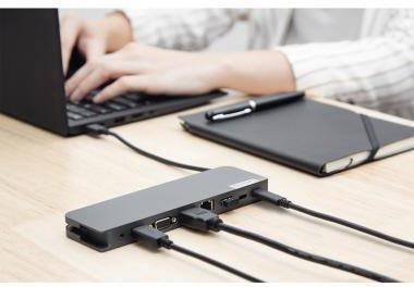 Actual product image Lenovo Mini Dock (Docking port (proprietary), 7 Ports)