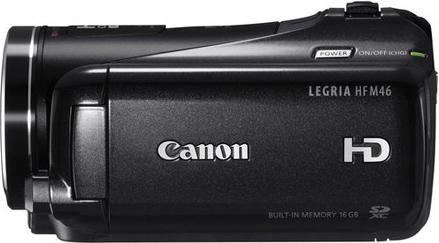 Produktbild Canon Legria HF M46, Full-HD Flash, 10x Zoom, 16GB, Schwarz (2.07 Mpx, 10 x)