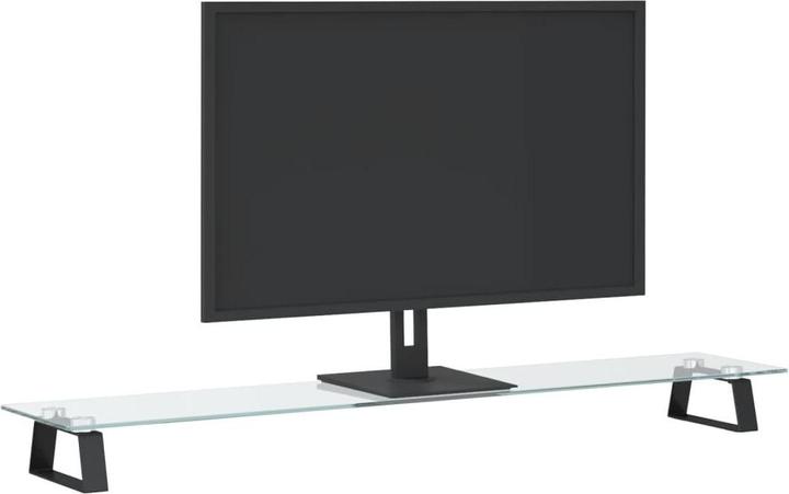 Produktbild VidaXL Monitorständer Schwarz 100x20x8 cm Hartglas und