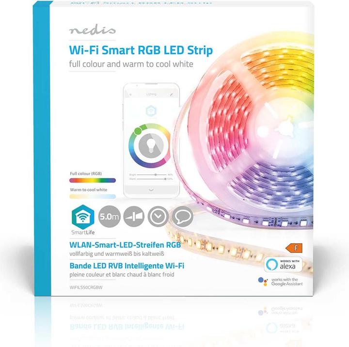 Produktbild Nedis Smartlife Full Color (Warmweiss, Rot, Kaltweiss, Grün, 500 cm, Indoor)