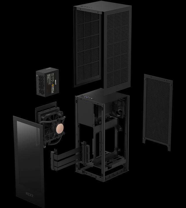 Actual product image NZXT Housing H1 2022 Black (CS-H11BB-EU) (Mini-ITX)