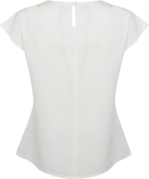 Actual product image Henbury Short-sleeved top with pleated design at the front (3XL)