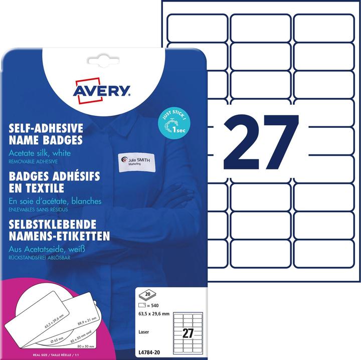 Productafbeelding Avery Naam etiketten