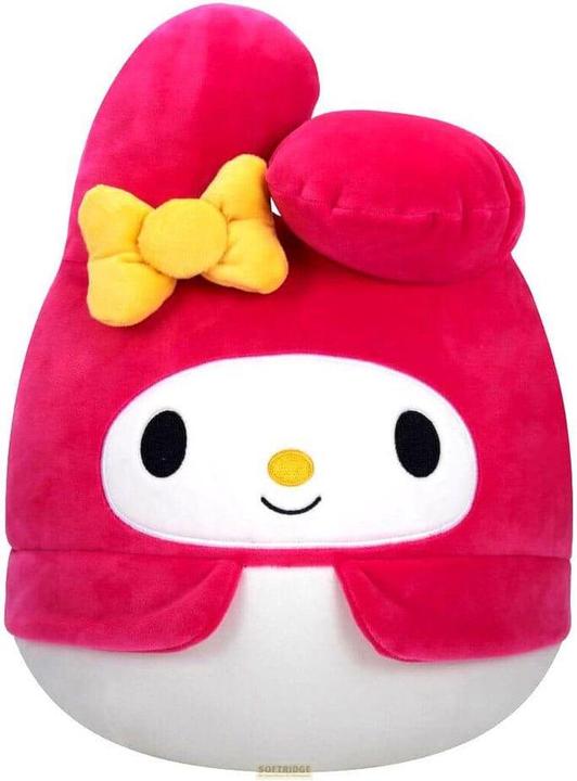 Productafbeelding Jazwares Squishmallows pluche figuur Sanrio Core My Melody Gele strik en roze pak 25 cm (25 cm)