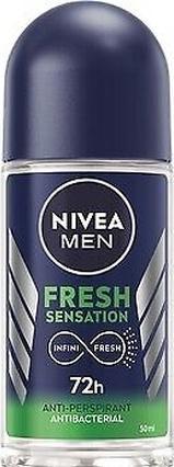 Actual product image NIVEA Men Fresh Sensation Antiperspirant Roll-On 50ml (Roll-on, 50 ml)